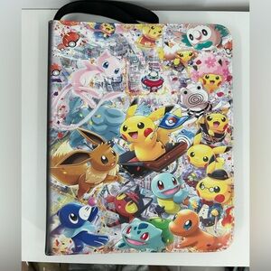 NWOT Colorful Pokémon Character Top Loader Binder
